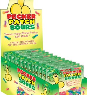 Pecker Patch Sour Gummies - 12 Piece Display