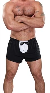 Tuxedo Boxer - One Size - Black