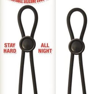 Mack Tuff Adjustable Silicone Cock Tie - Black