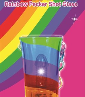Light Up Rainbow Pecker Shot Glass