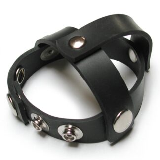 Rubber Snap-on Ball Splitting Cock Harness