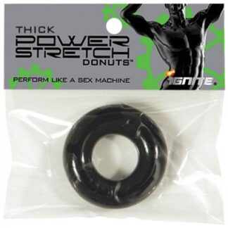 Thick Power Stretch Donuts - Black