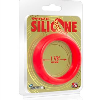 Wide Silicone Donut - Red - 1.88-Inch Diameter