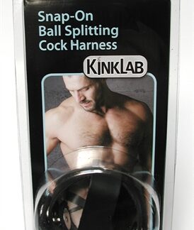 Leather Snap on Ball Splitting Cock Harness
