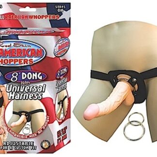 All American Whoppers 8-Inch Dong With Universal - Flesh