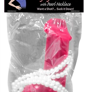 Hanging Penis Shooter With Pearl Necklace