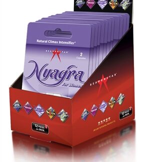 Nyagra Natural Climax Intense - 12 Piece Display - 2 Ct Blister Pack