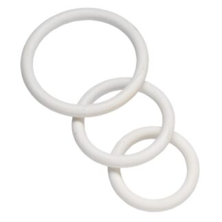 Nitrile Cock Ring Set - White