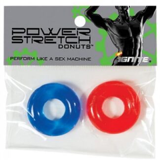 Power Stretch Donuts - 2 Pack - Red and Blue