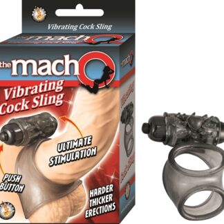 Macho Vibrating Cock Sling - Black