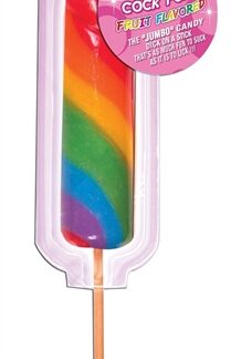 Jumbo Rainbow Cock Pops - Each
