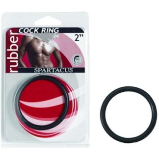 Rubber Cock Ring 2 Inches - Black