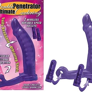 Double Penetrator Ultimate Cockring-Purple