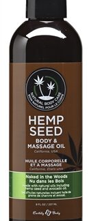 Hemp Seed Massage and Body Oil - Naked in the Woods - 8 Fl. Oz./ 237ml