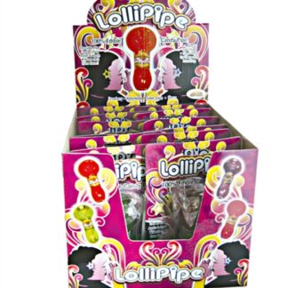 Lollipipes Edible Candy Pipe Assorted Flavors Display 12 Pieces