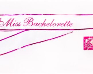 Miss Bachelorette Sash - White