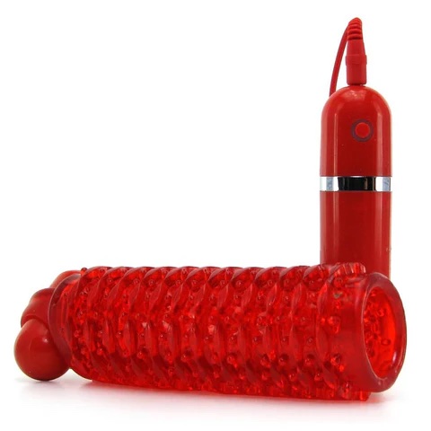 10-Function Adonis Vibrating Strokers - Red - Image 3