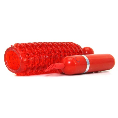 10-Function Adonis Vibrating Strokers - Red - Image 2