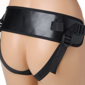 10x Groove Harness with Vibrating & Rotating Dildo - Flesh