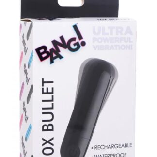 10x Rechargeable Vibrating Metallic Bullet - Black