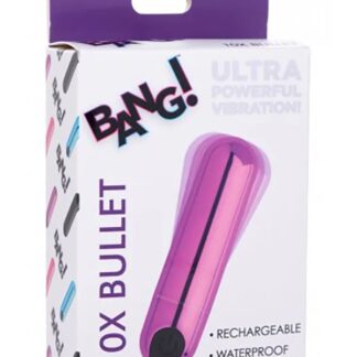 10x Rechargeable Vibrating Metallic Bullet - Purple