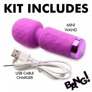 10x Mini Silicone Wand - Purple - Image 2