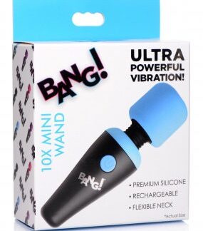 10x Vibrating Mini Silicone Wand - Blue
