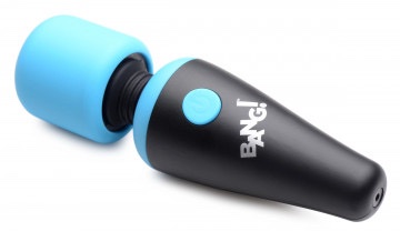 10x Vibrating Mini Silicone Wand - Blue - Image 3