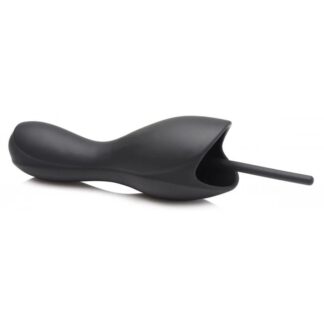 10x Vibrating Penis Head Teaser With Urethral Sounds - Black