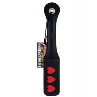 12 Inch Leather Impression Paddle - Heart