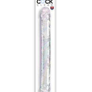 18 Inch Double Dildo - Clear
