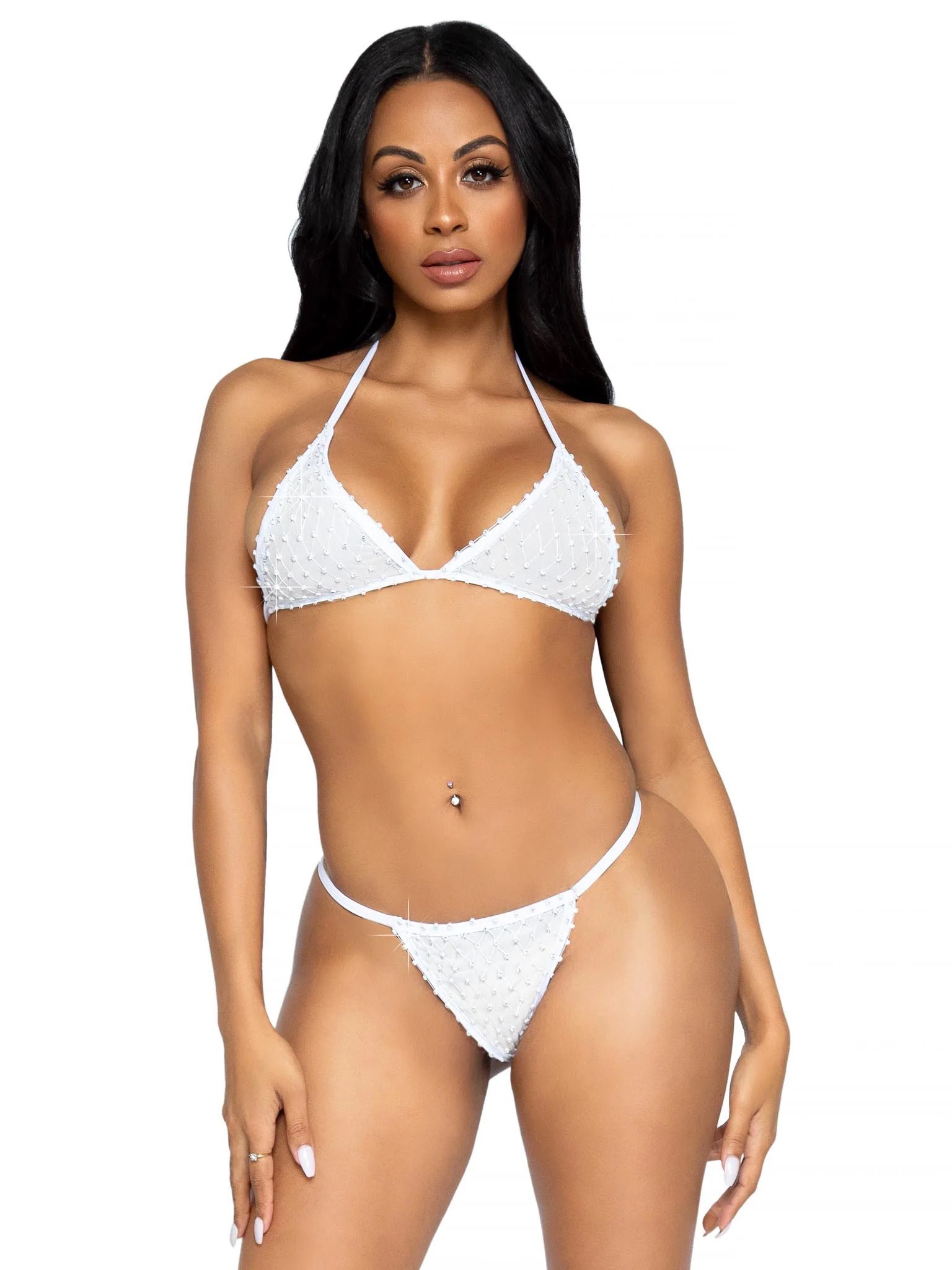 2 Pc Tempest Bikini Set - White- One Size - Image 2