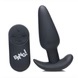 21x Silicone Butt Plug With Remote - Black - Image 3