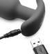 21x Silicone Butt Plug With Remote - Black