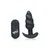 21x Silicone Swirl Plug With Remote -Black