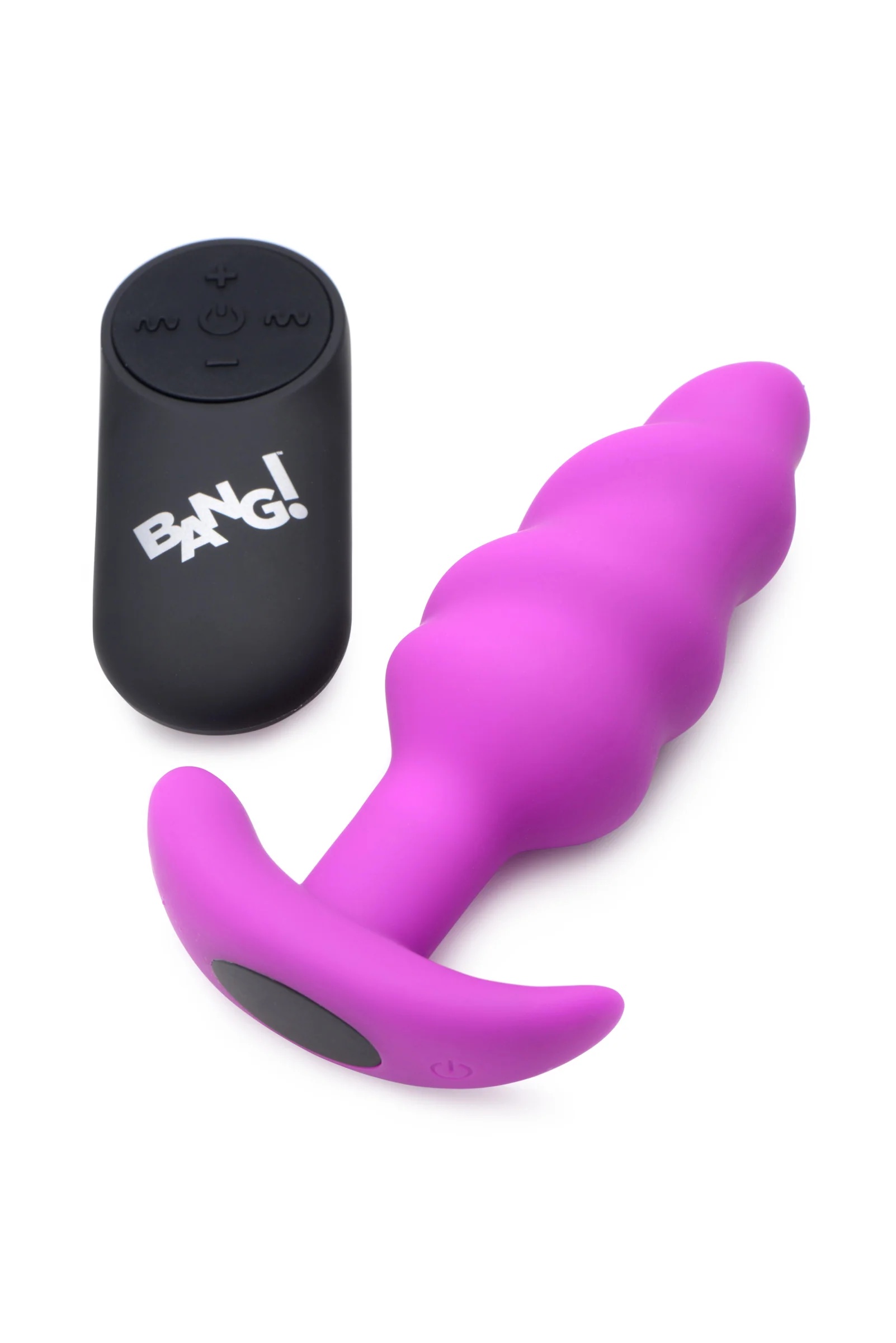 21x Silicone Swirl Plug With Remote - Purple - Image 2
