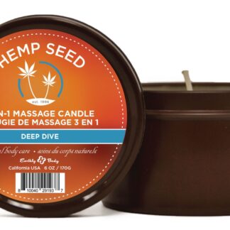 3 in 1 Massage Candle - Deep Dive - 6 Oz - Hemp Seed
