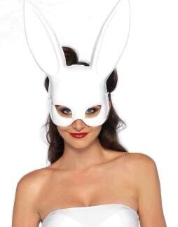 Masquerade Rabbit Mask - Os - White