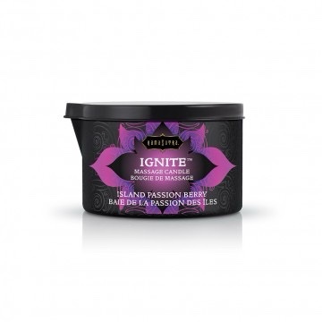 Ignite Massage Candle - Island Passion Berry - 6 Oz. - Image 2