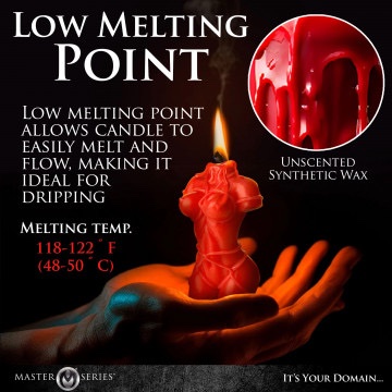 Bound Goddess Drip Candle - Red - Image 2