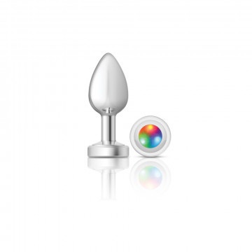 Light Up Silver Metal Plug - Medium - Image 3