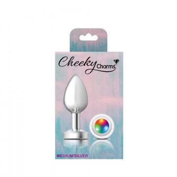Light Up Silver Metal Plug - Medium - Image 2
