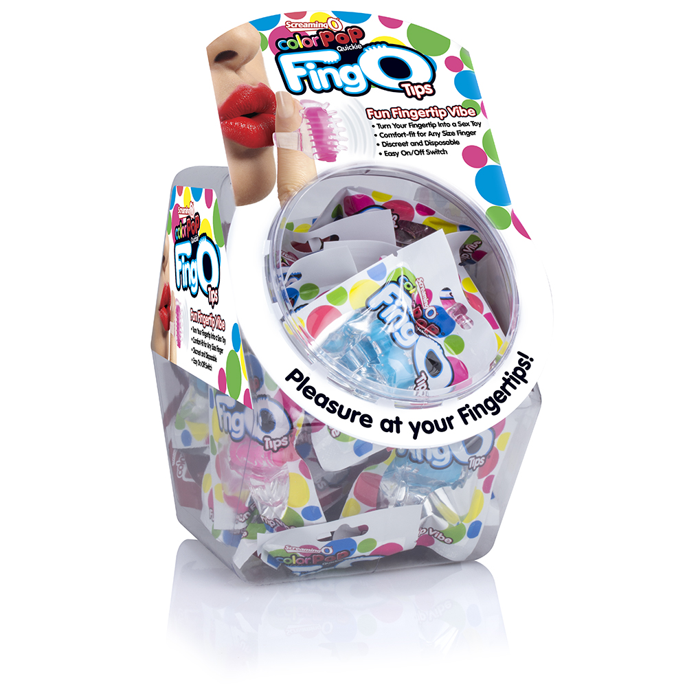 Fingo Tips - 36 Count Fishbowl - Assorted Colors