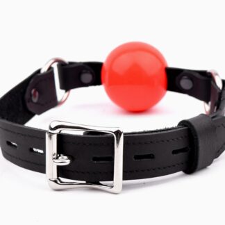 1-1/2 Red Gag With 3/4 Buckle
